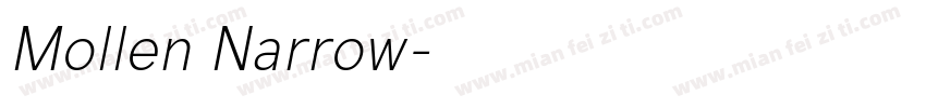 Mollen Narrow字体转换
